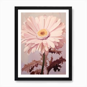 Floral Illustration Daisy 1 Art Print