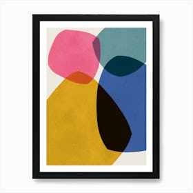 Colorful expressive forms 9 Art Print