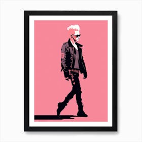 Punk Vibes in Pink Art Print