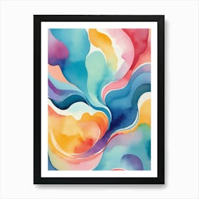 Abstract Watercolor Painting 27 Art Print