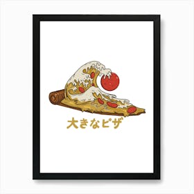 The Great Pizza Wave Art Print