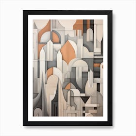 Whimsical Abstract Geometric Shapes 12 Art Print