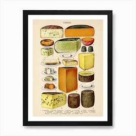 Cheeses Art Print