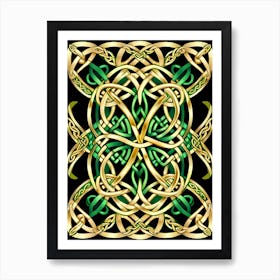 Abstract Celtic Knot 17 Art Print