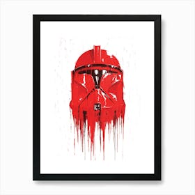 Star Wars Trooper paint drip Art Print