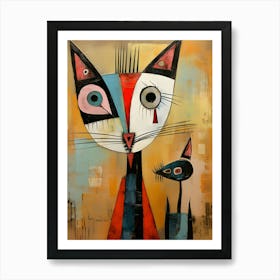 Modern Cat 2 Art Print