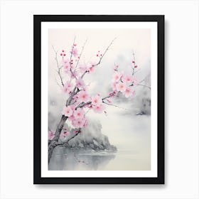 Cherry Blossom Painting 5 Art Print