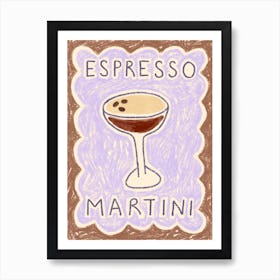 Espresso Martini Art Print