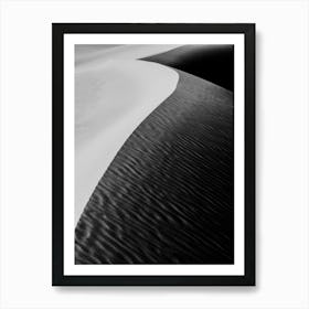 Sand Dune With Light And Shadow Art Print