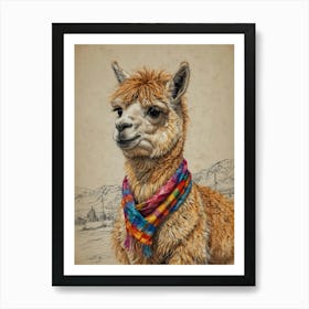 Llama 20 Art Print