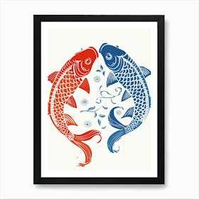 Chinese Koi Fish 1 Art Print