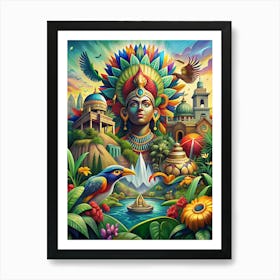 Indian Goddess Art Print