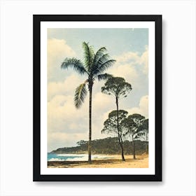 Narrabeen Beach Australia Vintage Art Print