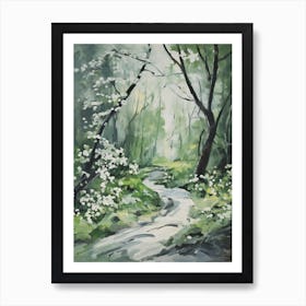 Grenn Trees In The Woods 9 Art Print