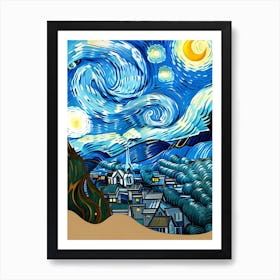 van Gogh Art Starry Night. Art Art Print