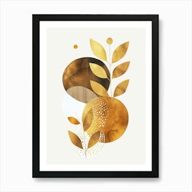 Gold Leaves Art Print