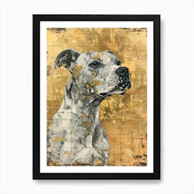 Dog Gold Effect Collage 4 Poster