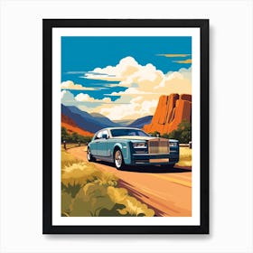 A Rolls Royce Phantom In The The Great Alpine Road Australia 3 Art Print