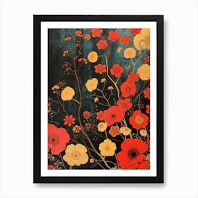 Great Japan Hokusai Japanese Floral 10 Art Print