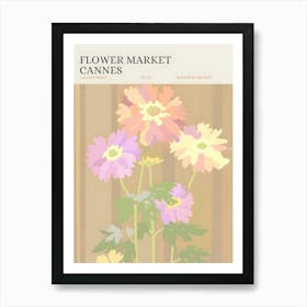 Flower Market Cannes Art Print