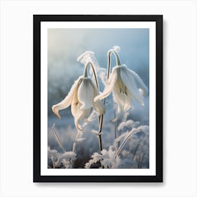 Frosty Botanical Gloriosa Lily 2 Art Print