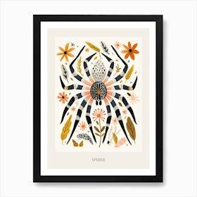 Colourful Insect Illustration Spider 5 Poster Art Print