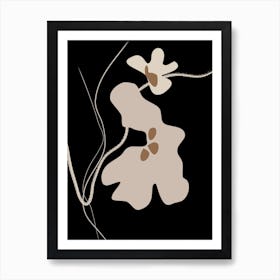 Flowers & Lines Art Print