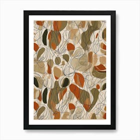 Mid Century Modern Pattern Art Print (8) Poster