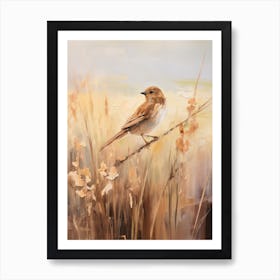 Bird Painting Sparrow 2 Art Print