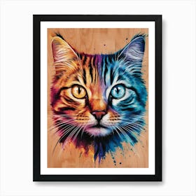 Cat Print Art Print