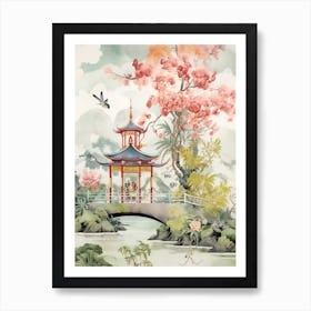 Chinese Pagoda Art Print