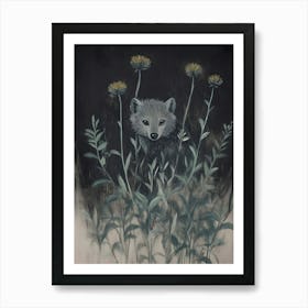 Fox In The Grass Art Print