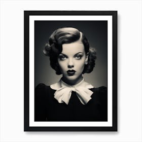 Black And White Photograph Of Judy Garland 2 Art Print