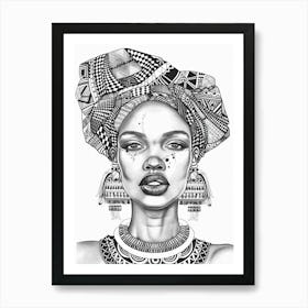 African Woman 164 Art Print