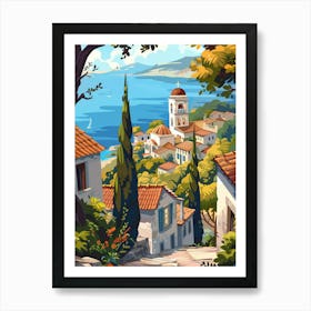 Greece Village Art Print