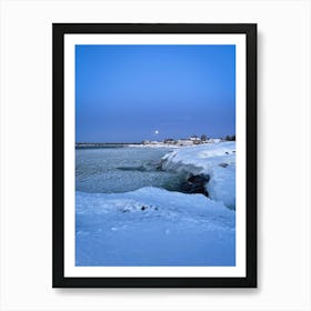 Moonlight Over The Bay Art Print