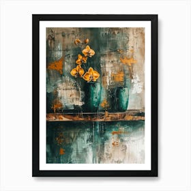 Orchids In Vases Art Print