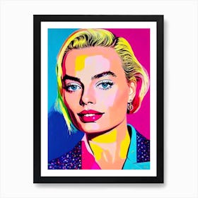Margot Robbie Pop Movies Art Movies Art Print