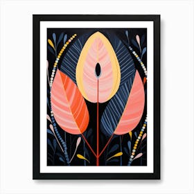 Bird Of Paradise 2 Hilma Af Klint Inspired Flower Illustration Art Print