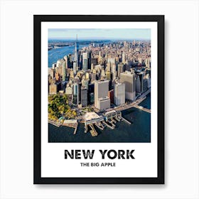 New York, City, Landscape, Cityscape, Art, Wall Print Art Print