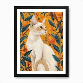 Exotic Shorthair Cat Storybook Illustration 3 Art Print