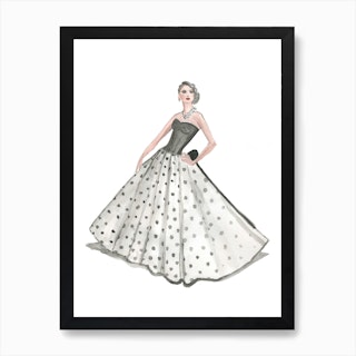 Classic Couture Fashion Illustration Art Print