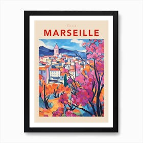 Marseille France 6 Fauvist Travel Poster Art Print