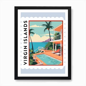 Virgin Islands 1 Travel Stamp Poster Art Print