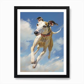 Greyhound Surreal Painting Poster Art Print
