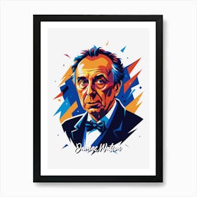 James Watson 03 Portrait WPAP Pop Art Art Print