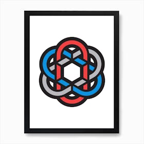 Impossible Knot Art Print