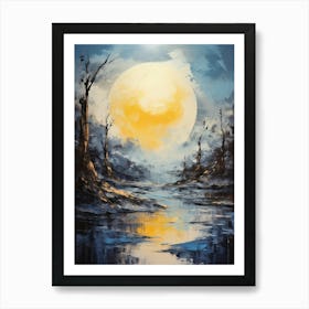 Moon Abstract Minimalist 5 Art Print