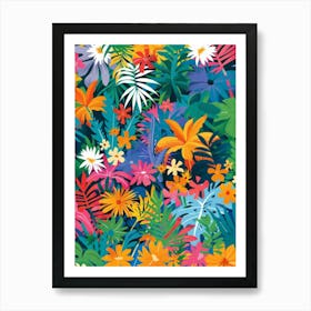 Tropical Flowers 11 Art Print