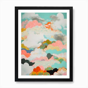 Soft Pastel Clouds Art Print